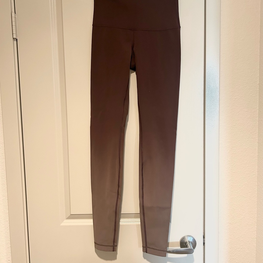 Maroon High-Waisted Leggings